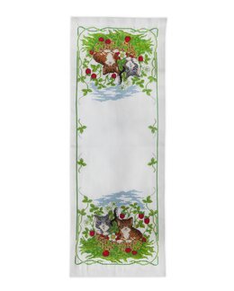 Stickpackung Läufer Kätzchen