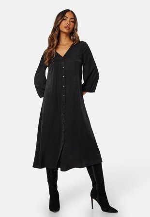 Happy Holly - Lyra Viscose Dress - Black