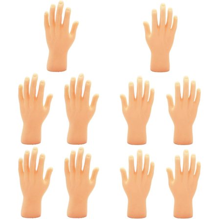 10 stk. "Jerk Cat" fingertopper - rare små hender, kule leker, modell