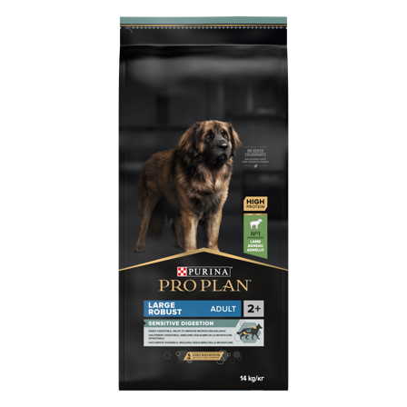 Purina Pro Plan - Dog Large Adult Robust Sensitive Digestion - rik på lam 14 kg - Hund - Hundefôr & hundemat - Tørrfôr for hund - ZOO.no