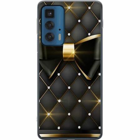 Motorola Edge 20 Pro Mjukt Skal - Gyllene Rosett