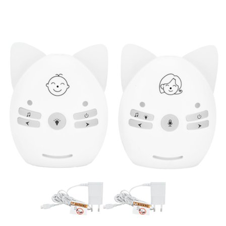 V30 Digital Audio Baby Monitor Bærbar Trådløs Toveis Gråtedetektor Alarm Sensitiv EU Plugg 100 240V