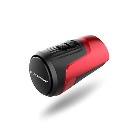 USB-laddningsbar cykeltuta för elcykel, 100-120 DB, vattentät, 4 ljudlägen - 1903 röd (en)