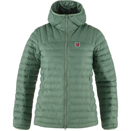 Fjällräven Women's Expedition Lätt Hoodie Jacket in Patina Green | Size: Medium, Recycled Polyester