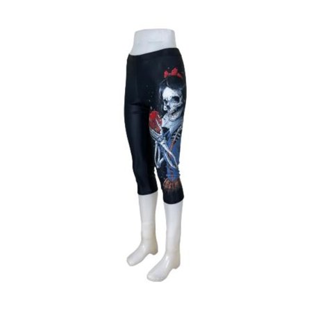 Skelett Flickan Capri Leggings