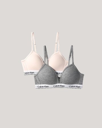 Calvin Klein 2PK TRIANGLE Rose Sous-vêtements Fille - Kids Brand Store