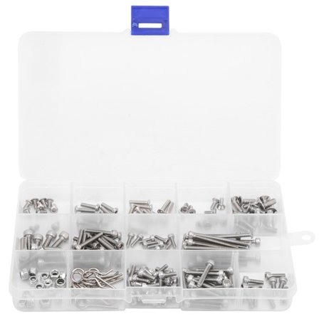 205 stk. RC Metal Skrue Udskiftningssæt Passer til Traxxas Slash 4x4 Fjernbetjeningsbil