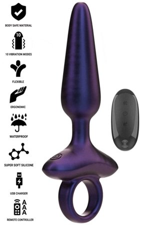 Marlon Vibrations-Analplug mit Fernbedienung