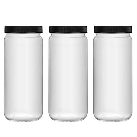 500 ml:n lasinen mehupullo, matkalasi juomapullo