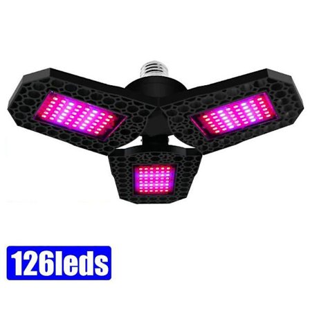 LED-vekstlys Fullspektrum E27 40W 108-144 Perler