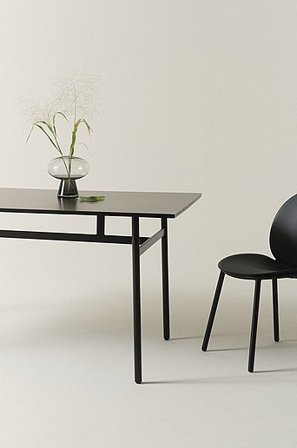 Jotex - Spisebord 90x175 Cm Sort mat sort - BRINDISI - Køb Spisebord hos Jotex