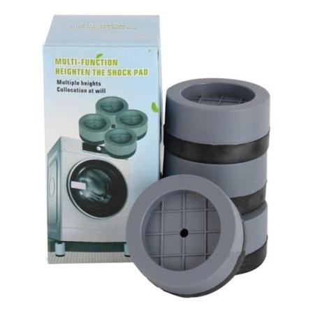 Vibrationsdämpande fötter till tvättmaskin Grey
