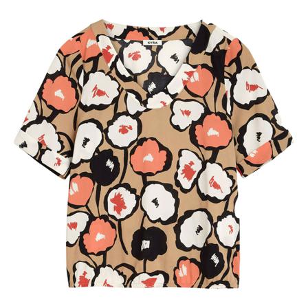 Kyra & Ko, T-shirt Beżowy, Kobieta, Rozmiar: L