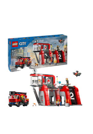 LEGO Brandstation med brandbil 60414 Byggsatser Unisex ONESIZE