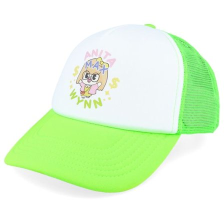 Iconic - Grön Keps - Anita Max Wynn Foam Fluorescen/White Trucker @ Hatstore