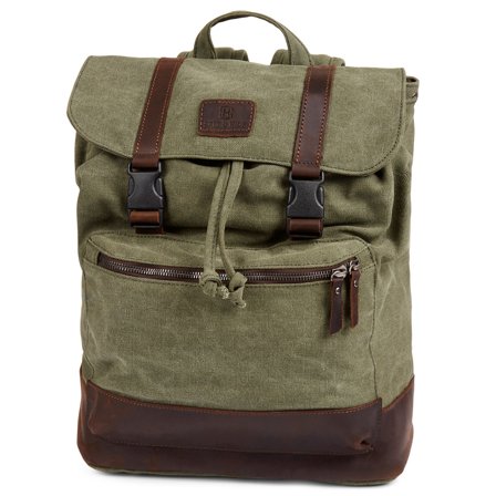 Mochila Verde e Castanha Escura Sam para homens - Mochilas