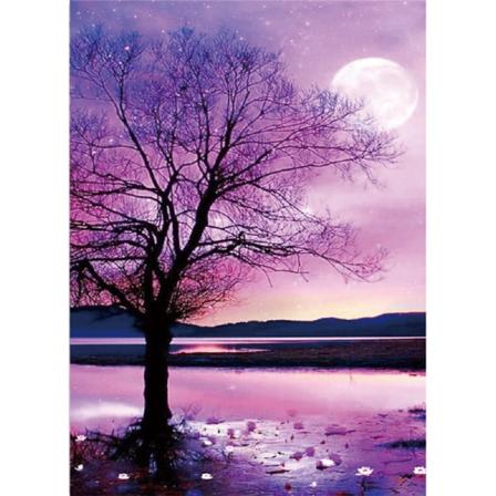 Diamond painting / Koristemaalaus DIY 5D-30x40cm puu