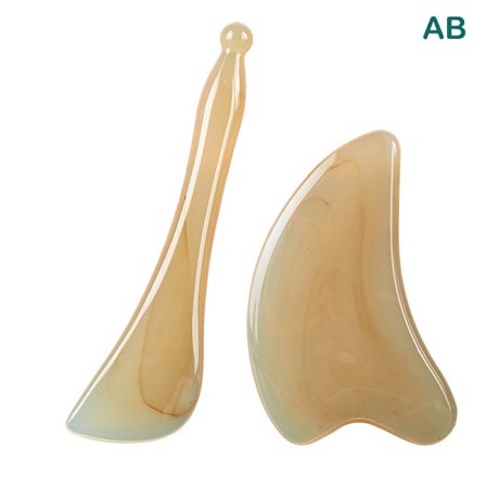 Gua Sha Vartaloa raapiva kasvojen kasvot Ohut Gua Sha Board Massager T