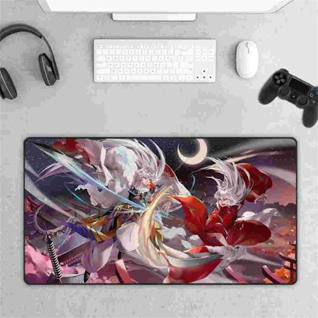 Anime musemåtte vandtæt skridsikker tekstur stor musemåtte tegneserie mønster natur gummi gaming musemåtte CMP207 75x40cm(30inx16in)