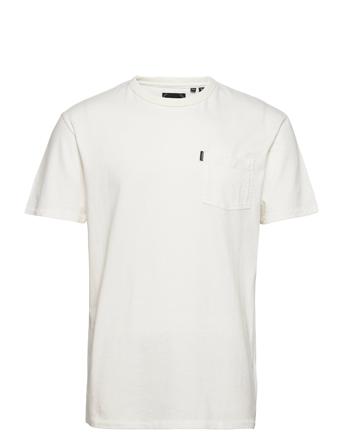 Vintage Surf Ranchero Pkt Tee T-shirts Short-sleeved Hvit Superdry