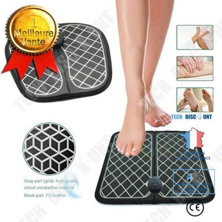 Jalkahierontalaite - Älykäs alusta - Refleksologia - Langaton kaukosäädin - Ladattava - 10 nopeutta