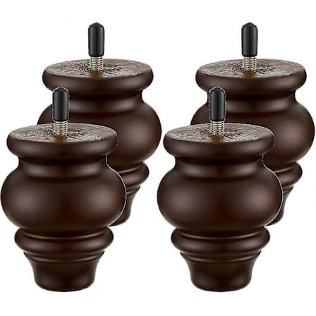 Sofabein - Møbelbein 3,5 tommer, runde sofabein - Trebein til møbler, sofa reservedeler, treben til stoler, for møbler eller DIY-prosjekter