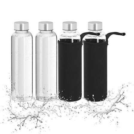 set med 4 dryckesflaskor 500 ml