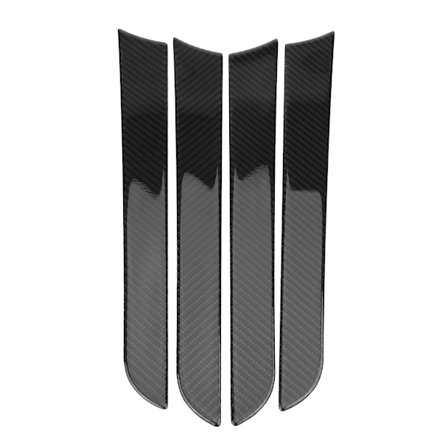 4 stk. Dekorativt deksel i karbonfiber til bildør, sidekant, for Audi A4 B8 2007-2016