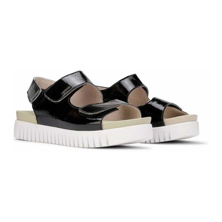 Ilse Jacobsen Hornbæk Flat Sandaler Sort, Dame Sandaler, Størrelse: 39 EU