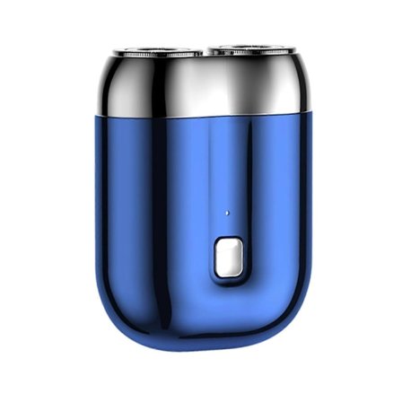 Mini Lomme Barbermaskin, USB Mini Barbermaskin for Menn, IPX6 Elektrisk Barbermaskin, Bærbar Mini Elektrisk Barbermaskin med Dobbelthode (Blå)