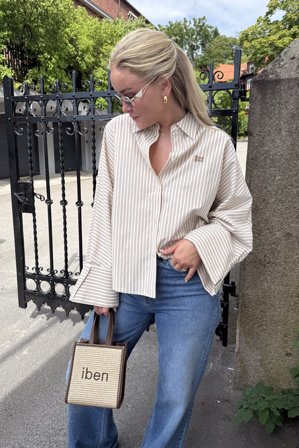 Atari Shirt Oat Stripe L