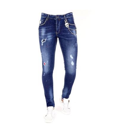 Local Fanatic - Jeans - Blå - Herr - Storlek: W32, Herr, Storlek: W32