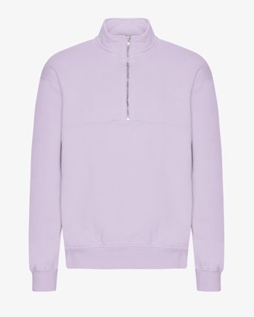 Organic Quarter Zip - Soft Lavender M