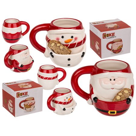 Out of the Blue Christmas Dolomite Mug - Coockie Cuddler