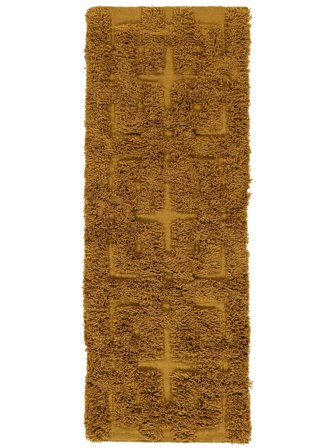 Sonia 80X250 Small Yellow Geometric Runner Rug
