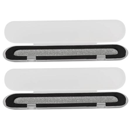 2 stk Profesjonelle Nano Glass Neglebuffer Neglefil Sliping Polering Strip Manikyr Verktøy Stor Størrelse