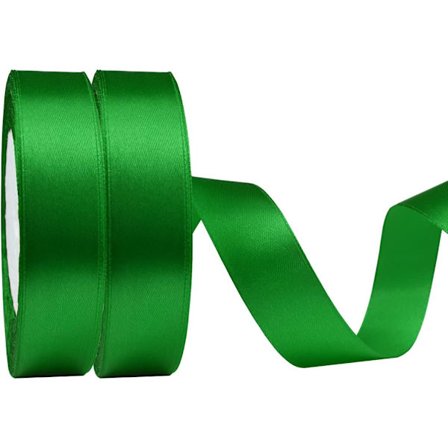 25 Yards Äppelgrön Polyesterband, Band, Presenter, Hantverk,