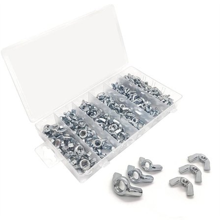 175 STK Vingmuttrar Assorted Kit Fästelement delar
