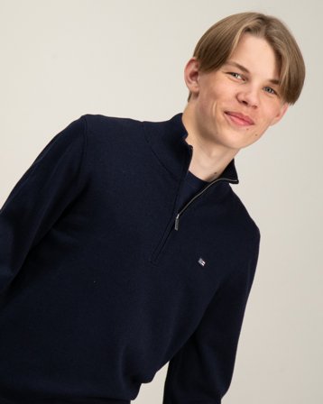 Lexington Freddy Half-Zip Sweater Blå Genser Gutt - Kids Brand Store