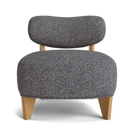 Beam Sessel, Eiche, Corbett Bläulich meliert, moderner Skandi-Stil, bequeme Polsterung, 72cm Breite, hochwertiges Design für Wohnzimmer