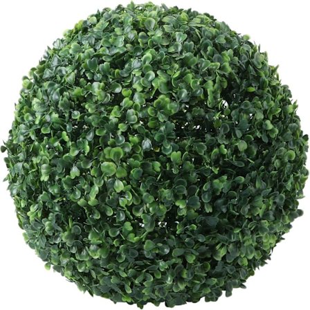 10 tum Konstgjord gräsklot Fuskväxt Klotdekoration för Inomhus Utomhus Hem Veranda Balkong Fest Bröllop 4S butik köpcentrum bar (25cm)