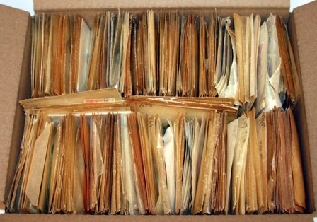 Danmark - Dubletsamling i poser i 1 kasse - Stemplet