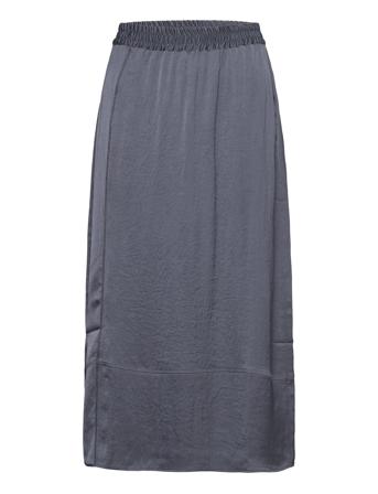 Widland Knælang Nederdel Navy American Vintage