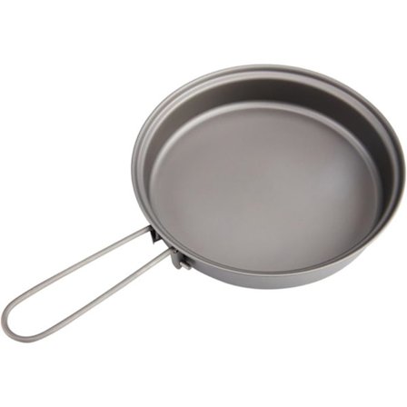 Titanium stekpanna utomhus camping picknick lättviktsutrustning redskap 145mm