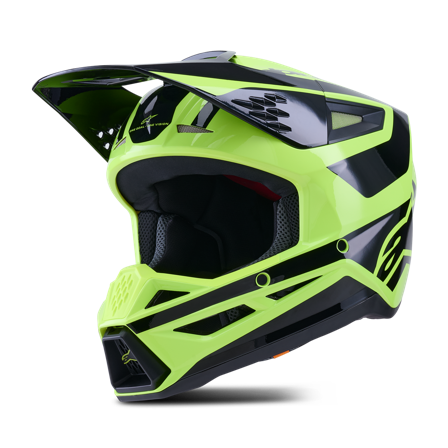 Crosshjelm Alpinestars SM3 Heat Gul Fluo/Svart S