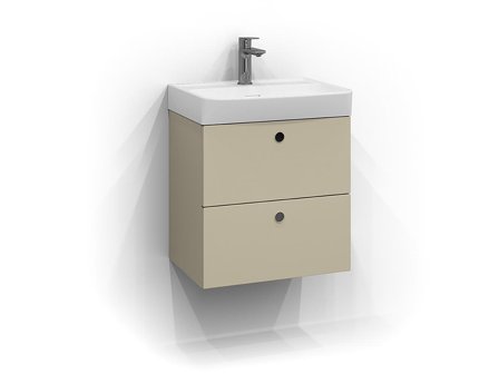 Svedbergs 294750 Tvättställsskåp sand, 2 lådor 50 cm, Badrum