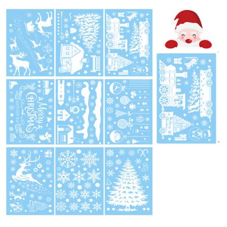 9 Ark Julklistermärken För Vardagsrumsfönsterglas