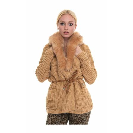 Liu Jo, Belted Coats Beige, Dames, Maat:M