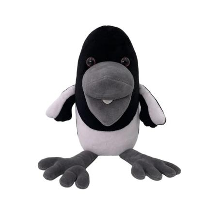 22cm Steve och Maggie plyschleksak Ny Halloween Kawaii Magpie Crow Peluche Leksaker Mjuka gosedjur Dockkuddar för semesterpresenter