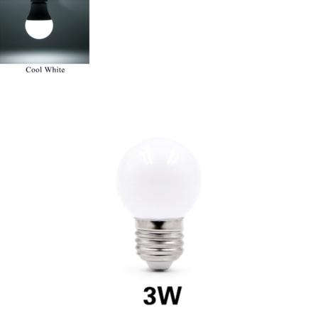 LED-lampa E27 Spotlights Indoor Bord Nattlampa Bombillas Energisparande 3w White
